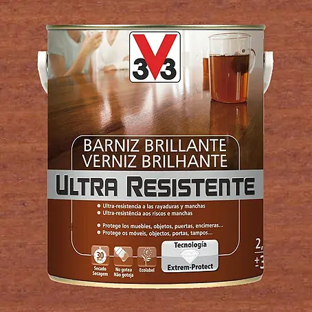 V33  Barniz para madera Brillante Ultra Resistente