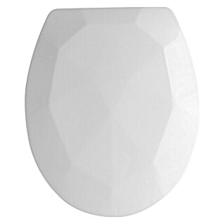 Poseidon WC-Sitz Brillant (Mit Absenkautomatik, Holz, Abnehmbar, Weiß)