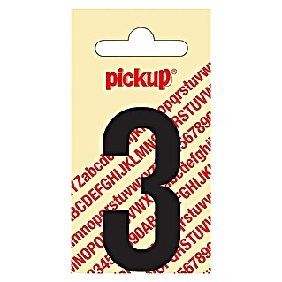 Pickup Sticker (Motief: 3, Zwart, Hoogte: 60 mm)