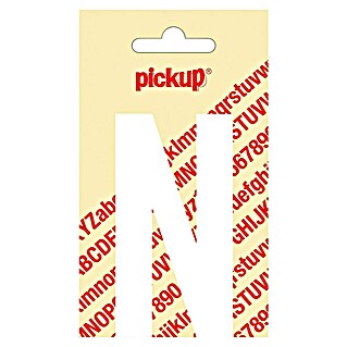 Pickup Naljepnica (Motiv: N, Bijele boje, Visina: 90 mm)