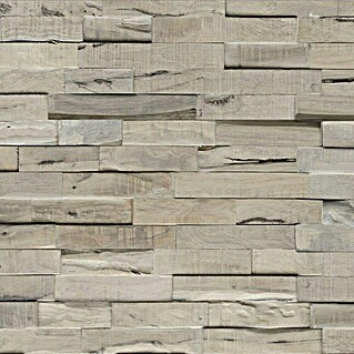 Indo Wandpaneel Indo 3D Wall Slimwood Gun Smoked (Hevea, 560 x 200 x 8 mm)