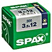 Spax Universalschraube (Ø x L: 3,5 x 12 mm, Vollgewinde, 300 Stk.)