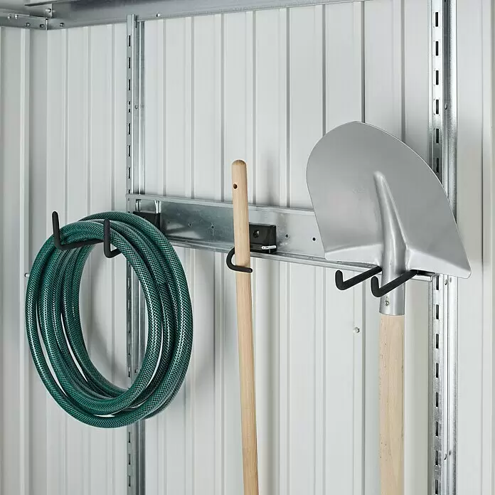 Biohort Haken-Set - Passend für: Biohort Geräteschrank & Gerätehäuser, 4 -tlg. - Anwendungsbeispiel