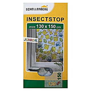 Schellenberg Insect Stop Mosquitera para ventana Junior (An x Al: 130 x 150 cm, Multicolor, Fijación por velcro)