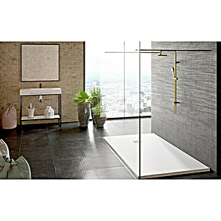 Plato de ducha Terra (L x An: 90 x 110 cm, Blanco)