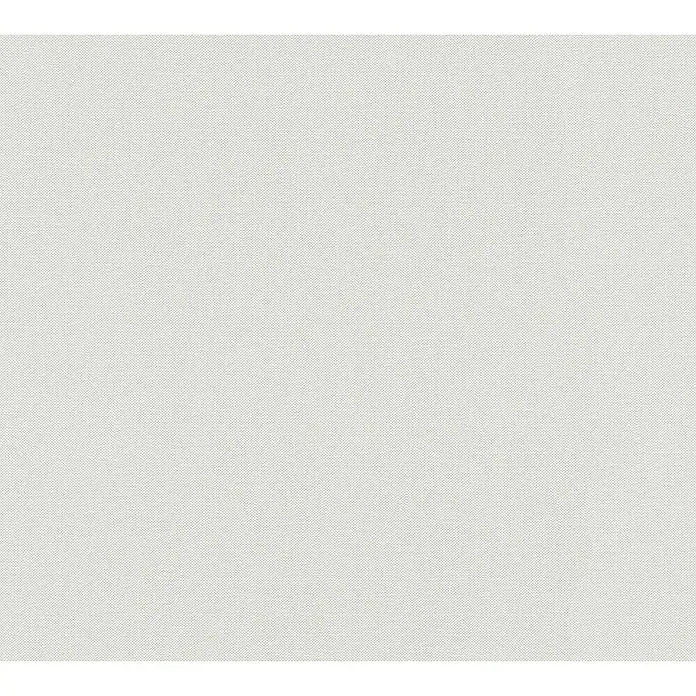 A.S. Création Hygge Vliestapete - Weiß, Uni, 10,05 x 0,53 m - Helles, weißes Textilgewebe mit feiner Struktur, ideal für vielseitige Anwendungen in Mode und Dekoration. Schlicht und elegant.