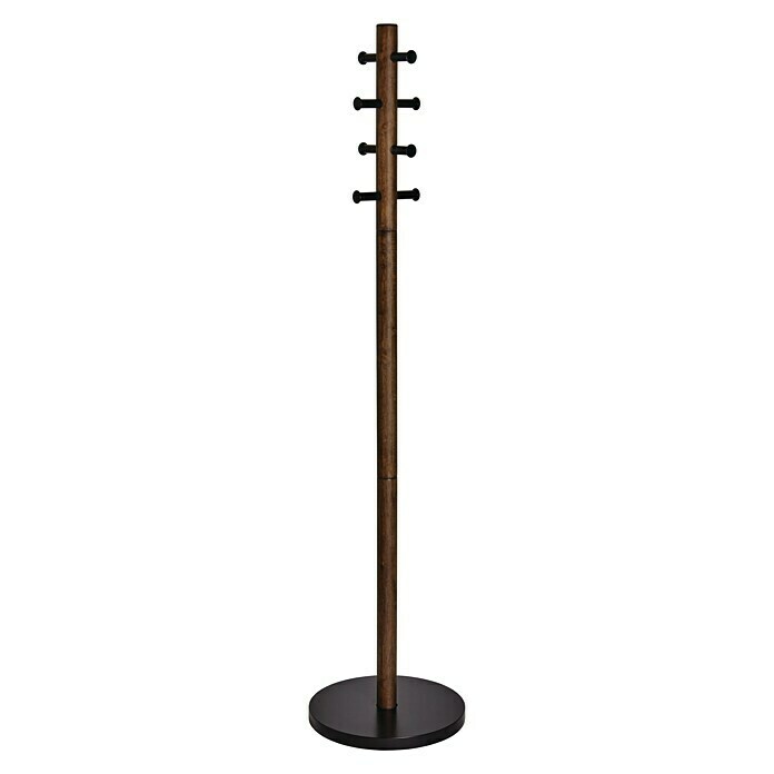 Umbra Garderobenständer Pillar (Ø x H: 40 x 168 cm, Anzahl Haken: 8 Stk., Walnuss)