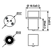 Talamex Sockeladapter für Boote (Sockel: BA15s auf G4)