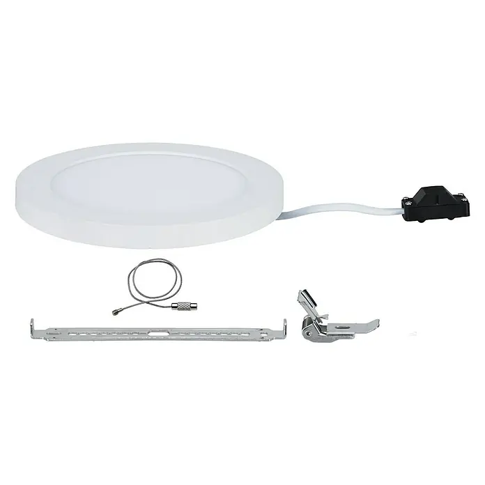 Paulmann LED-Einbauleuchte Cover-it - 12,5 W, Weiß, Durchmesser: 165 mm - Eine flache LED-Deckenleuchte mit Zubehör für die Installation. Ideal für moderne Beleuchtungskonzepte, energieeffizient und einfach zu montieren.