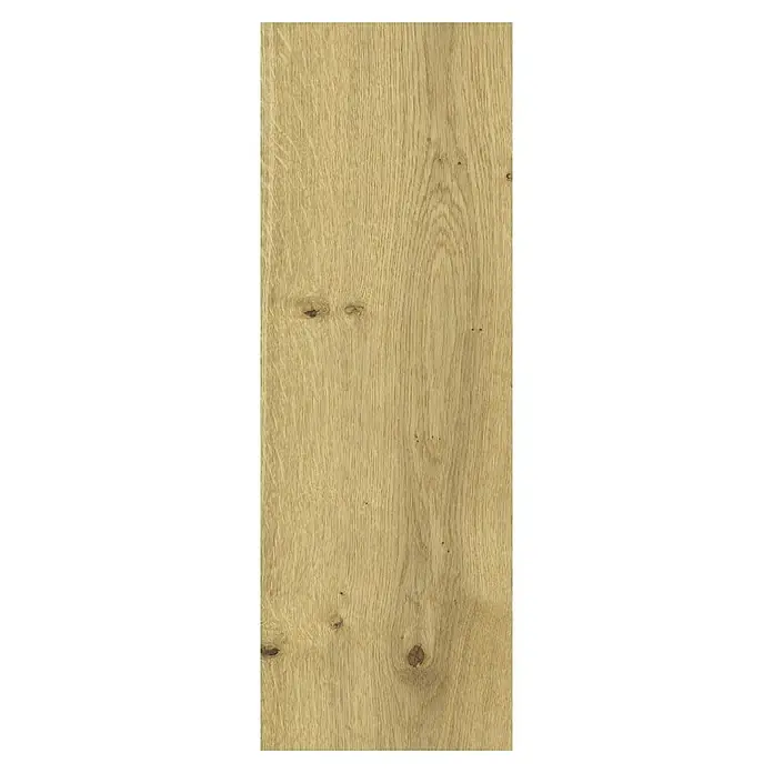 Living by Haro Parkettmuster Eiche strukturiert Naturöl290 x 180 x 12 mm, Landhausdiele - Ansicht einer Holzfliese. Die Holzfliese hat ein authentisches Holzmaserungsmuster in einer natürlichen hellbraunen Farbe.