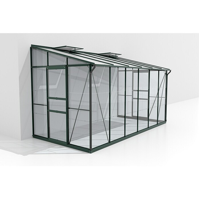 Vitavia Gewächshaus (2,01 x 3,87 x 2,21 m, Wandstärke: 3 mm, Smaragd)