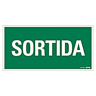 Pickup Señal de precaución catalán (Motivo: Salida, L x An: 30 x 15 cm)