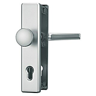 Abus Schutzbeschlag HLN 414 (Hauseingangstür, Weiß, Türstärke: 52 mm - 67 mm, Knopf außen, Drücker innen)