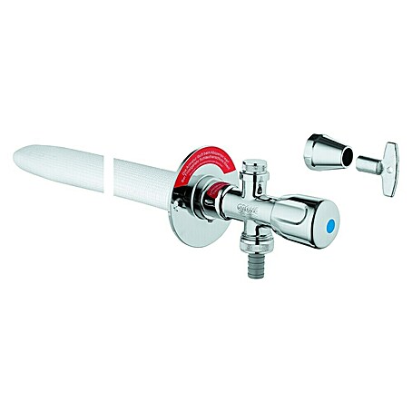 Grohe Außenwandventil Eurotec-Komplett (½″, Rückflussverhinderer)
