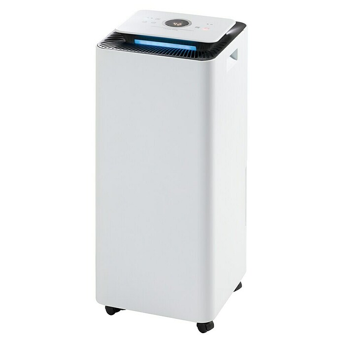 Proklima Luftentfeuchter (400 W, Entfeuchtungsleistung: 20 l/Tag, L x B x H: 26,2 x 26,2 x 59 cm, Rollen)