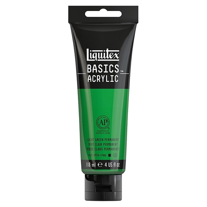 Liquitex Basics Akrilna boja (Trajno svijetlozeleno, 118 ml, Tuba)