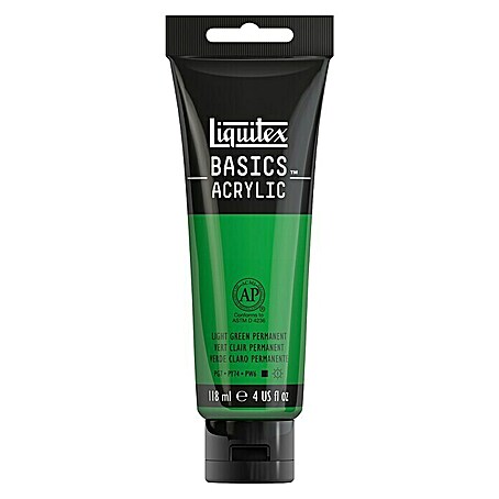 Liquitex Basics Acrylfarbe (Permanentgrün hell, 118 ml)