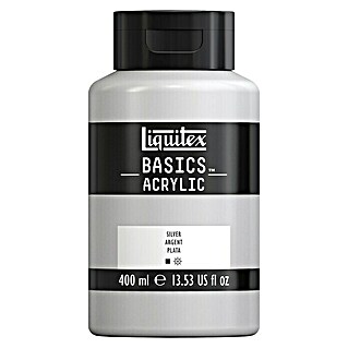 Liquitex Basics Acrylfarbe (Silber, 400 ml)