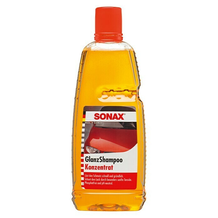 Sonax Auto-Shampoo Konzentrat Glanz (1 l, Dermatologisch getestet