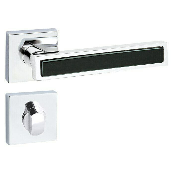 Diamond Doors WC-Türgarnitur (Türstärke: 40 - 45 mm, Schlitzkopf/Olive SK/OL, Chrom)