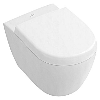 Villeroy & Boch Subway 2.0 Wand-WC Compact (Spülrandlos, Ohne Spezialglasur, Spülform: Tief, WC Abgang: Waagerecht, Weiß)