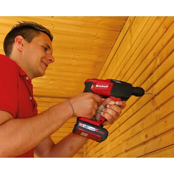 Einhell Power X-Change Akku-Bohrhammer TE-HD 18 Li-Solo18 V, Ohne Akku, Leerlaufdrehzahl: 0 U/min - 1.100 U/min Use Shot