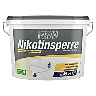 SCHÖNER WOHNEN-Farbe Nikotinsperre (Weiß, 10 l, Stumpfmatt)