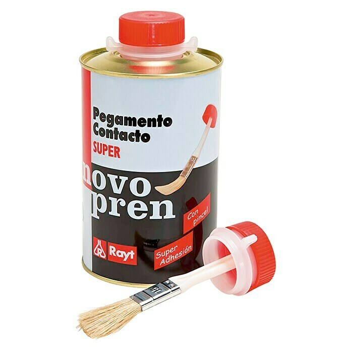 Rayt Adhesivo de contacto con pincel Novopren Super (Naranja, 500 ml)