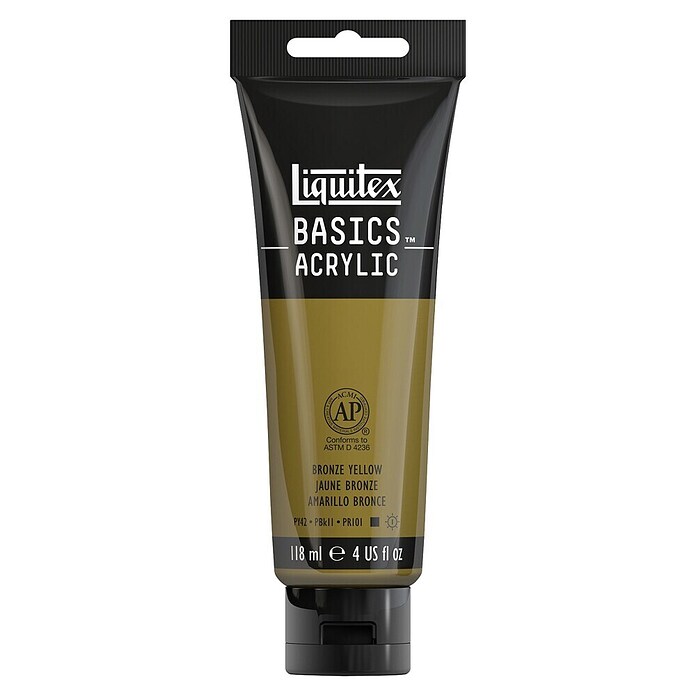 Liquitex Basics Akrilna boja (Brončano žuta, 118 ml, Tuba)