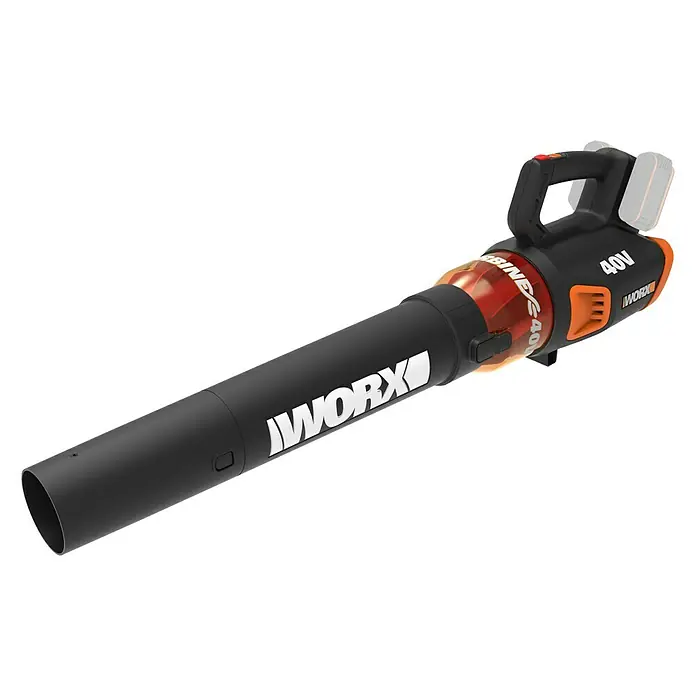 Worx PowerShare 20V Akku-Laubbläser WG584E.9 - 40 V, Ohne Akku - Ein Worx 40V Turbine Laubbläser. Praktisches und leistungsstarkes Werkzeug für die Gartenarbeit, um Blätter und Schmutz mühelos zu entfernen.