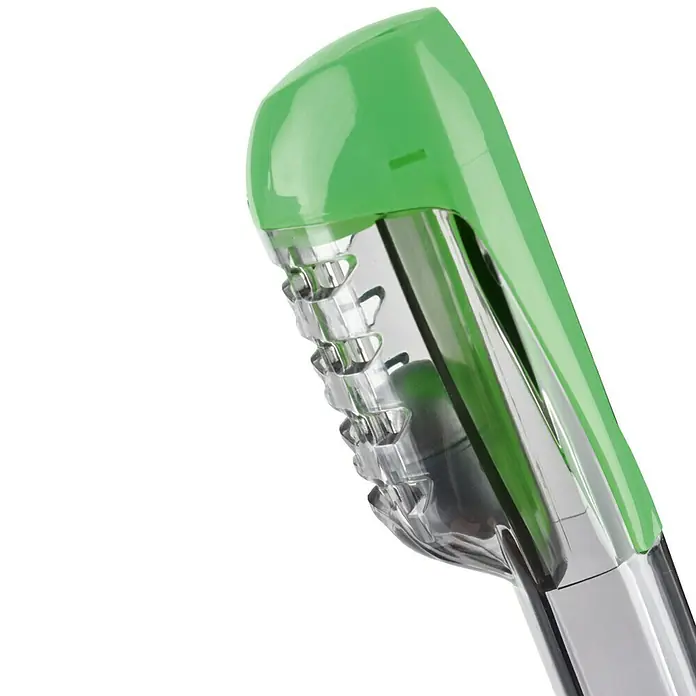 Seac Sub Máscara de Snorkel Mágica - L/XL, Plástico, Negro/lima - Primer plano de unas pinzas de cocina verdes con mango de plástico transparente, ideales para servir y agarrar alimentos.