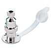 Talamex Stecker- & Steckkontakt-Set (3-polig, 3 A, Wasserdicht, Verchromt)