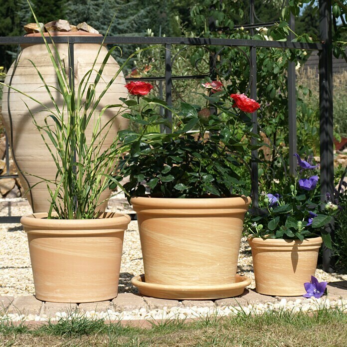 PflanztopfMax. Außendurchmesser: 36 cm, Höhe: 28 cm, Naturmaterialien, Terracotta Mood Shot