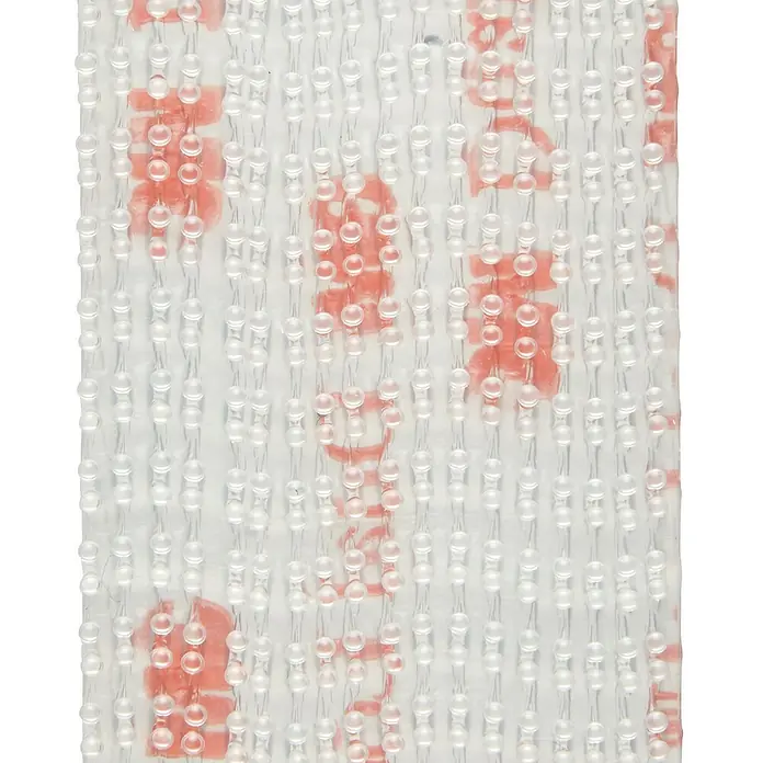 3M Scotch Cinta engomada Extreme - 25 mm x 1 m, Blanco - Primer plano de una alfombrilla de ducha blanca y transparente con nudos y un sutil patrón rojo. La alfombrilla ofrece resistencia al deslizamiento.