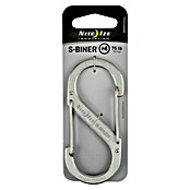 Nite Ize Doppelkarabiner (89 x 38 mm, Edelstahl, Silber, Zugfestigkeit: 33 kg)