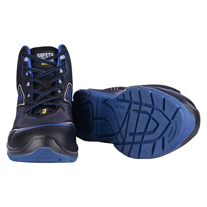 Safety Jogger Sicherheitsstiefel Flow S1P MID - 42, Schutzklasse nach EN ISO 20345: S1P, Schwarz, Blau