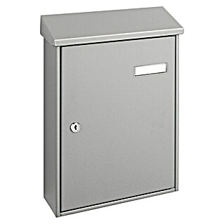 Portaferm Wandbrievenbus PM 33 (l x b x h: 9,2 x 27 x 37 cm, Zilver, Staal)