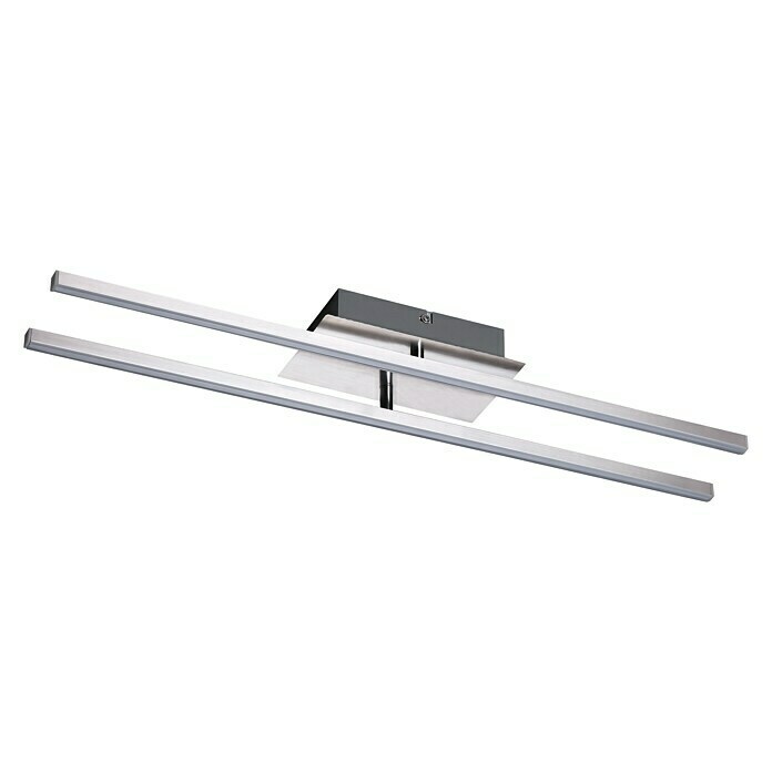 Tween Light LED-Deckenleuchte Vanzone (16 W, Warmweiß, 61 x 10,5 x 7,5 cm, Chrom)
