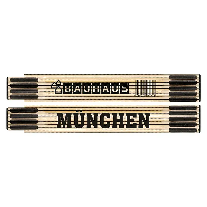 BAUHAUS Zollstock - München, 2 m - Bauhaus und München Zollstock.
