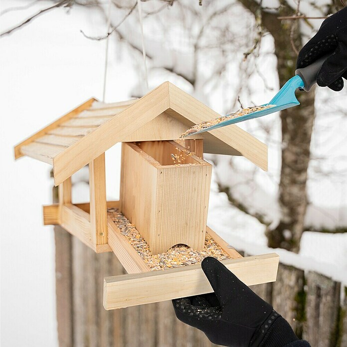 Windhager Vogelfutterhaus Rastkogel (40 x 33 x 25 cm, Natur, Holz, Kiefer) | BAUHAUS
