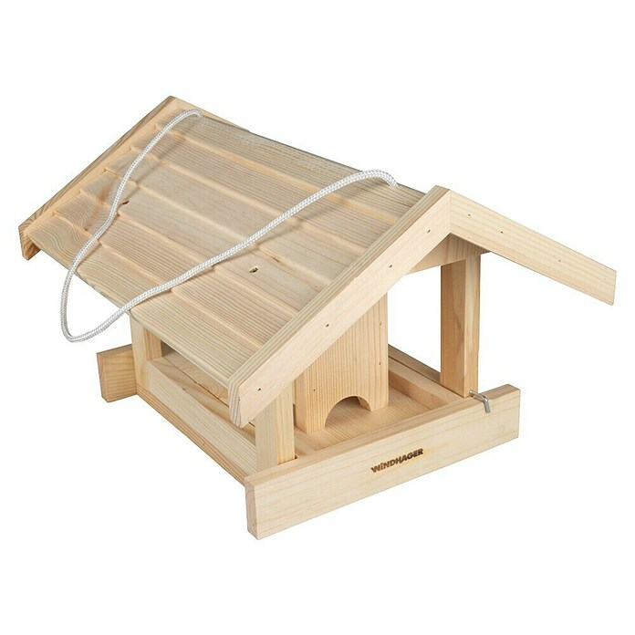 Windhager Vogelfutterhaus Rastkogel (40 x 33 x 25 cm, Natur, Holz, Kiefer) | BAUHAUS