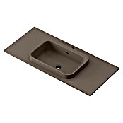 Lavabo y encimera Paul (46 x 101 cm, Orificios para grifo: Medio, Con desbordamiento, Nut) | BAUHAUS