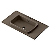 Lavabo y encimera Paul (46 x 81 cm, Orificios para grifo: Medio, Con desbordamiento, Nut) | BAUHAUS