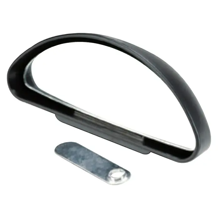 Espejo de seguridad auxiliar - L x An: 13,5 x 3 cm - Primer plano de una cejilla de guitarra con una barra de metal y una pequeña pieza de metal, aislado sobre blanco.