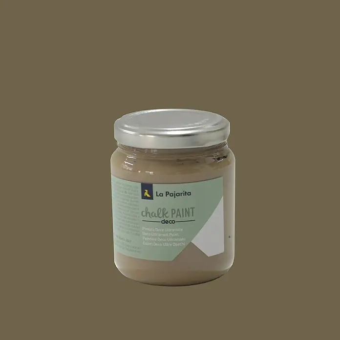 La Pajarita Pintura de tiza Chalk Paint - Marrón Eiffel, 175 ml, Mate - Un tarro de pintura de tiza Deco Ultramate de La Pajarita. Perfecto para proyectos de bricolaje y para decorar muebles de estilo vintage.