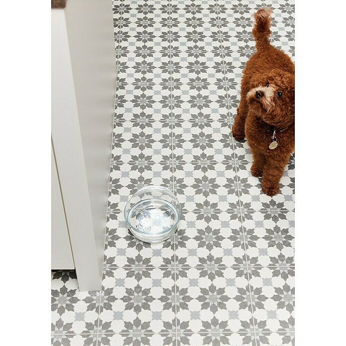 Beauflor PVC-Bodenbelag Meterware Artemis (Tile 06, Breite: 300 cm, Grau/Beige) | BAUHAUS