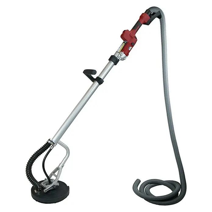 Stayer Lijadora de pared y techo LP 700 E - 710 W, 225 mm - Una lijadora de paneles de yeso con un mango telescópico y un sistema de extracción de polvo para lijar paredes y techos de forma eficiente.