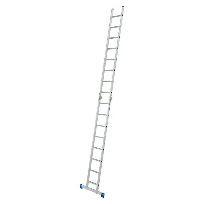 Krause Stabilo Doppelleiter - Anzahl Tritte: 16 Stk., Arbeitshöhe: 5,5 m, Aluminium - Eine freistehende Aluminiumleiter, ideal für den flexiblen Einsatz auf verschiedenen Untergründen im Innen- und Außenbereich.