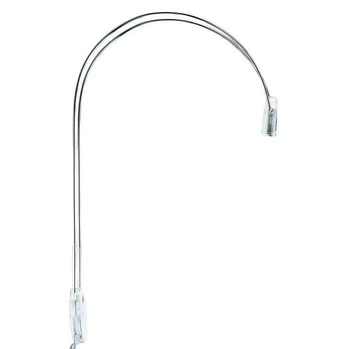 Paulmann Galeria LED-Spiegelleuchte II - 4 W, L x B x H: 18 x 2,5 x 30 cm, Chrom, Warmweiß - Chromfarbene LED-Lampe mit Clip. Die Lampe hat einen flexiblen Schwanenhals für eine optimale Ausrichtung.