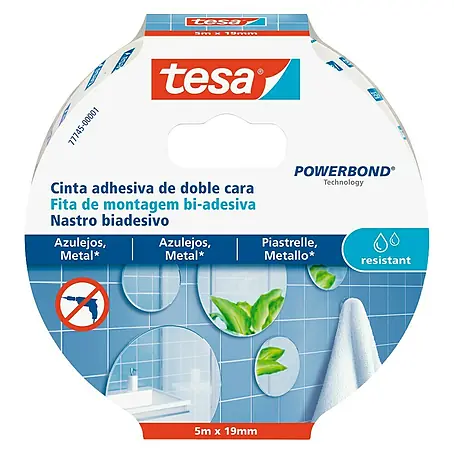 Tesa Powerbond Cinta de doble cara Resistente humedad